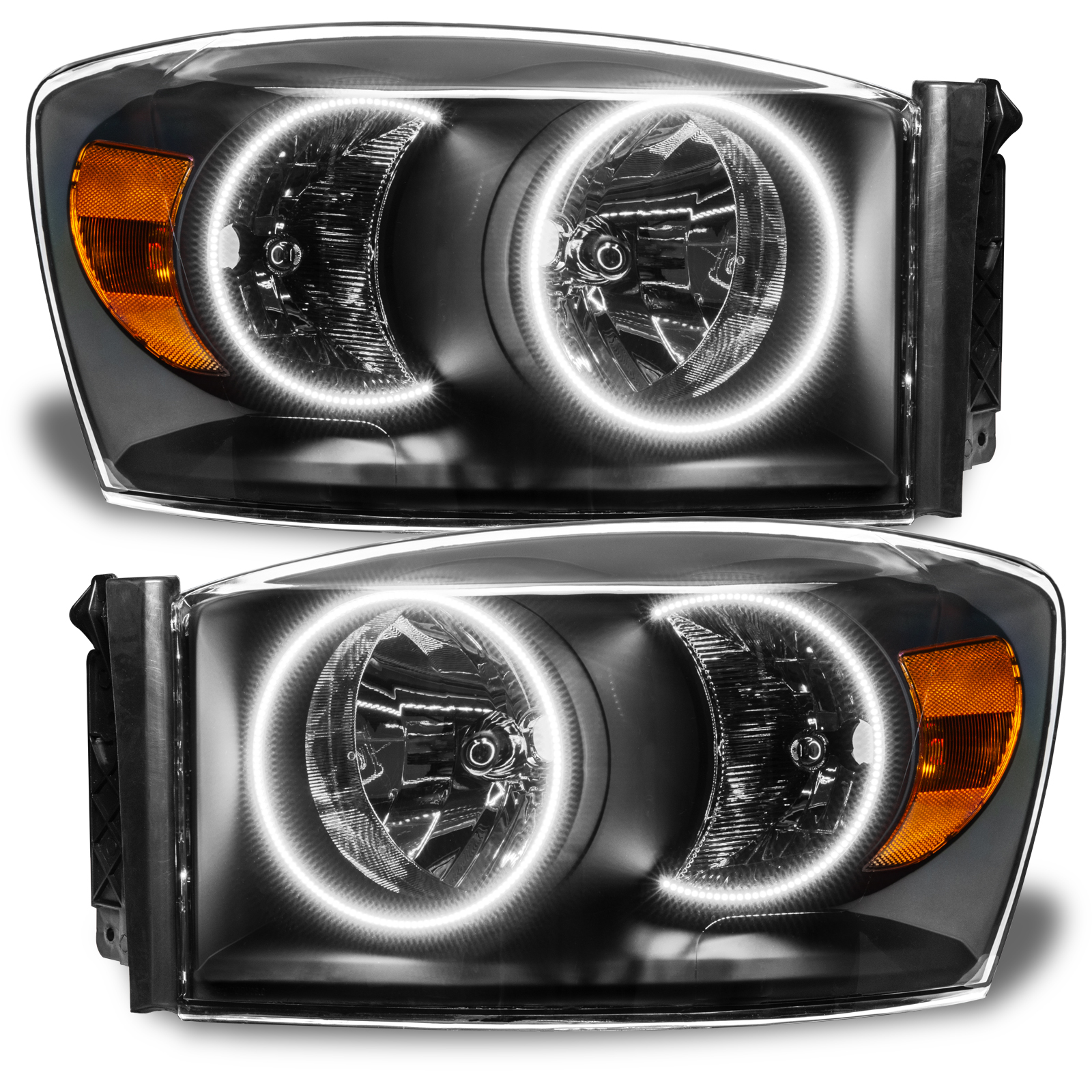 8187-001 - 2007-2008 Dodge Ram SMD HL - Black